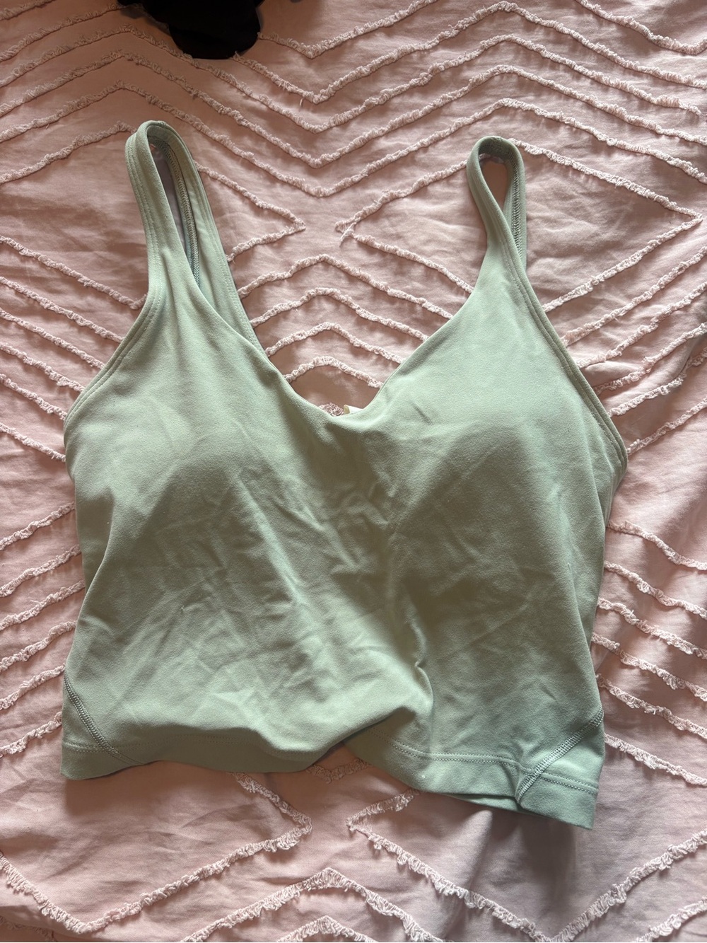 Light Mint Green cropped lululemon align tank
